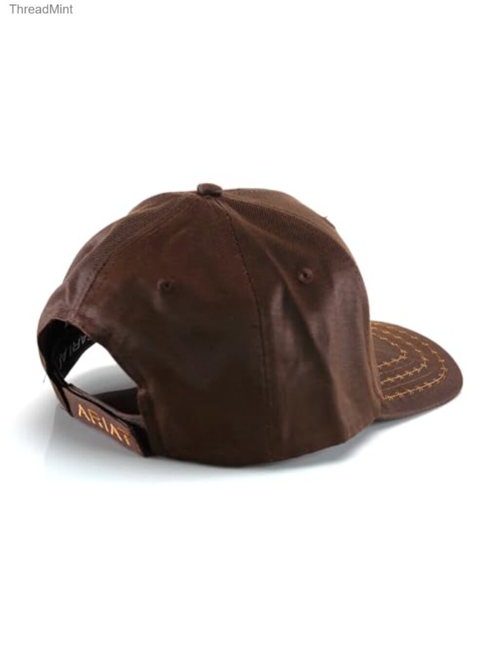 Men's Oilskin Cotton Twill Baseball Cap Adjustable Hook-and-Loop Western Hat - Picture 2 of 6